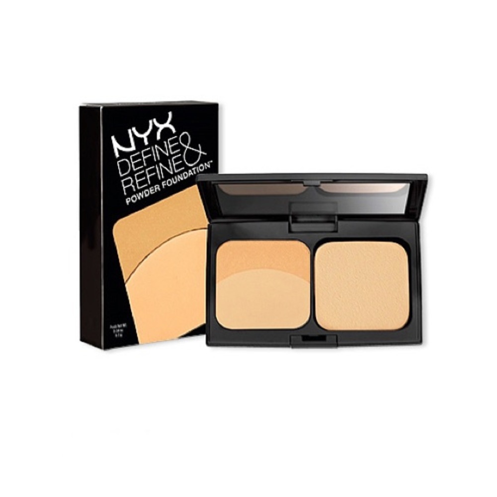 Lot 2 Nyx Define & Refine Golden Powder Foundation